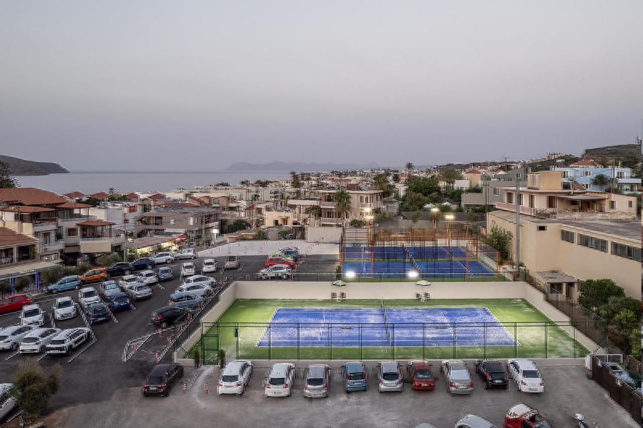 Porto Platanias Beach Resort & Spa Exterior photo Tennis courts in Nea Vrasna